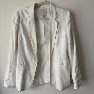 Joie Cream Linen Blazer